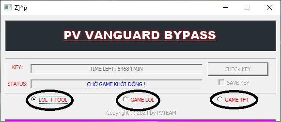 Hack PV VANGUARD BYPASS LITE